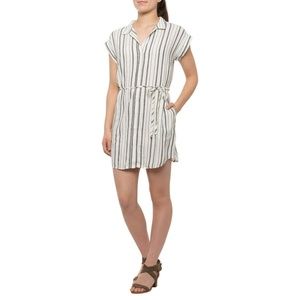 NWOT cloth & stone Striped Button Tie Mini Dress
